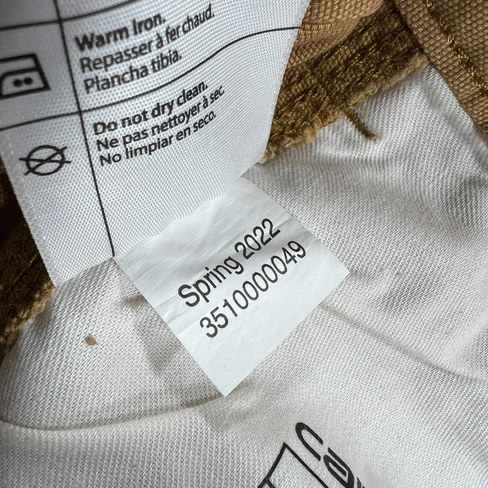 Carhartt Rugged Flex Relaxed Fit Canvas Work Shorts Mens 36 Brown Casual New